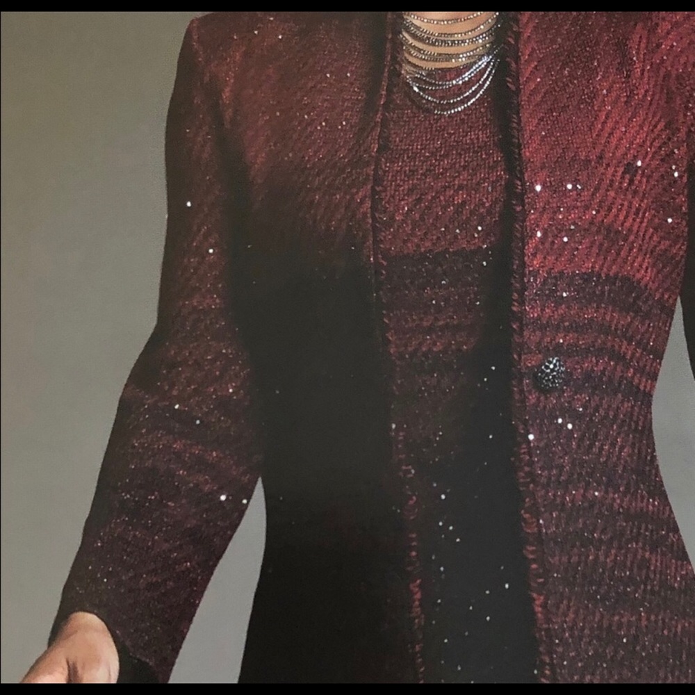 Stunning Red Ming Wang Jacket